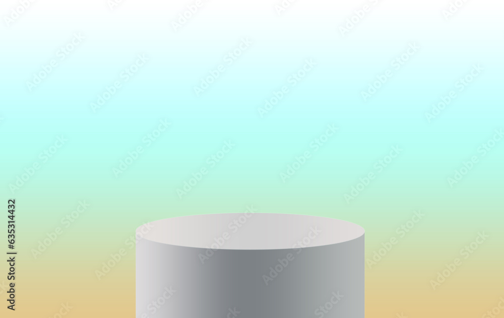 Gradient background pedestal podium Gradient background pedestal podium