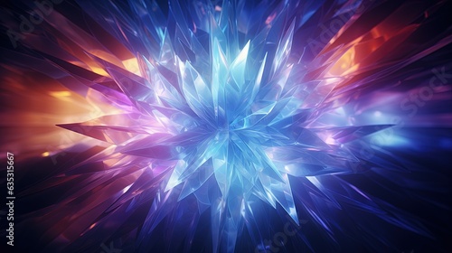 Wallpaper Mural contemporary gradient kaleidoscope, digital art illustration, Generative AI Torontodigital.ca