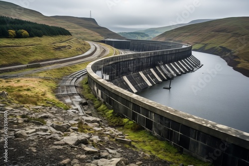 A breathtaking view from the Dam, capturing the vastness and raw beauty of the structure and its surroundings.