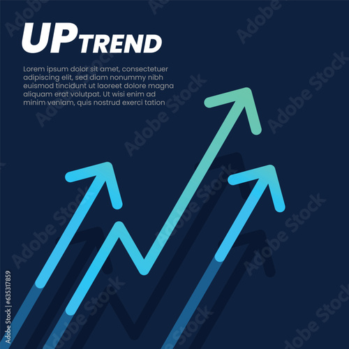 Competition arrows abstract background. A group of digital green arrows floating and rising in the air shows feelings that are competitive growth, leadership, motivation, and more positive meaning.
