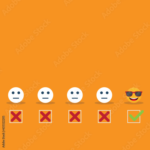 customer services best excellent business rating experience. Satisfaction survey concept.