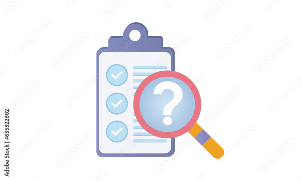 A checklist paper sheet with tick marks.on white background.Vector Design Illustration. A checklist paper sheet with tick marks.on white background.Vector Design Illustration.