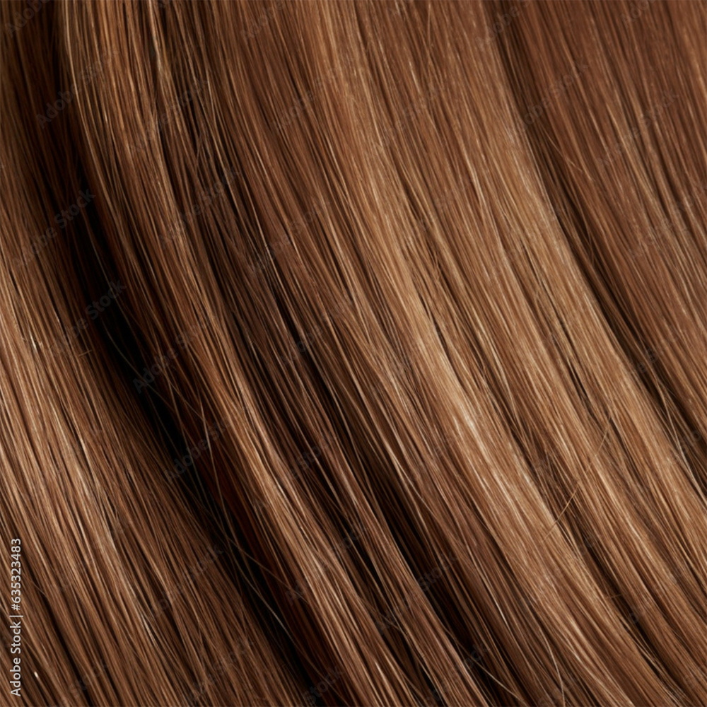 Close-up of a bunch of shiny straight natural light brown hair . Close-up of a bunch of shiny straight natural light brown hair .