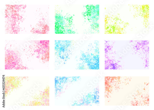 水彩背景セット