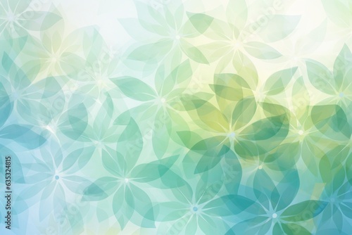 Abstract flower pattern light green background wallpaper