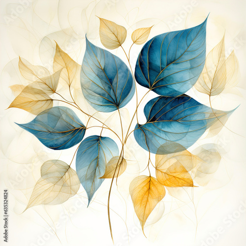 painting leaves background