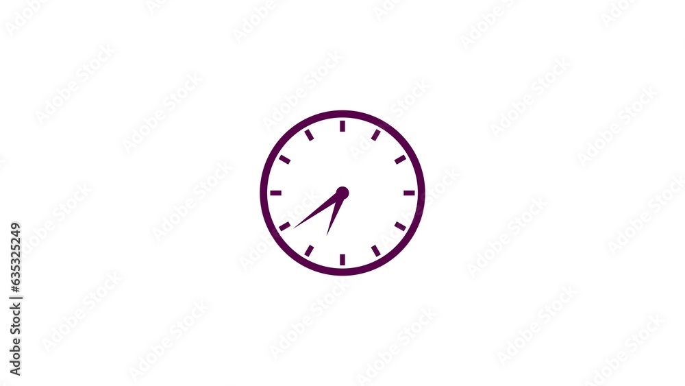 abstract beautiful wall clock icon illustration 4k