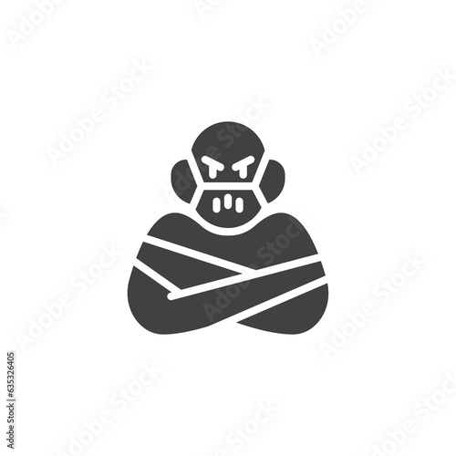 Halloween psychopath vector icon