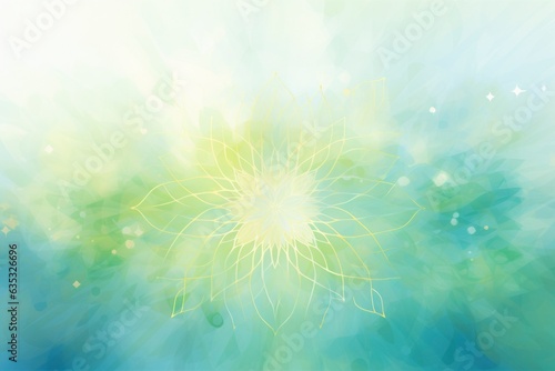 Abstract flower pattern light green background wallpaper