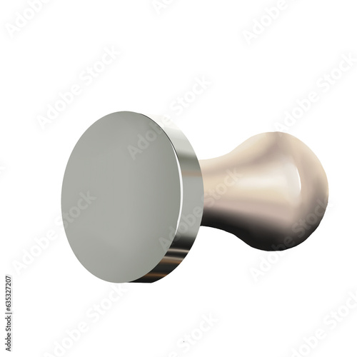 cream color coffee tamper