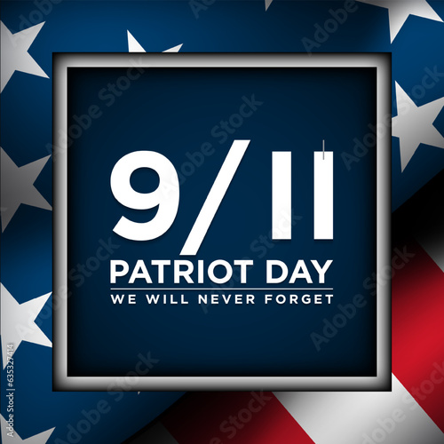 Patriot Day Background Design. Vector Illustration.