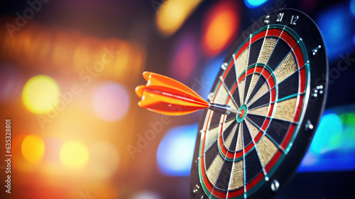 The dart board to show that business success photo