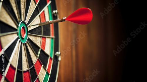The dart board to show that business success