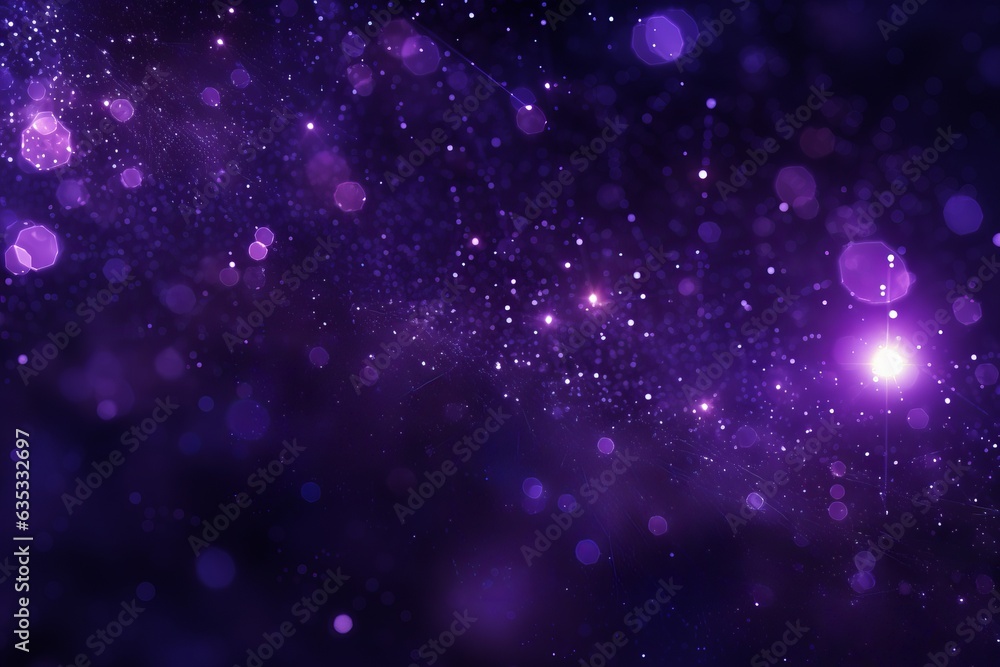 Abstract purple sparkle particles background