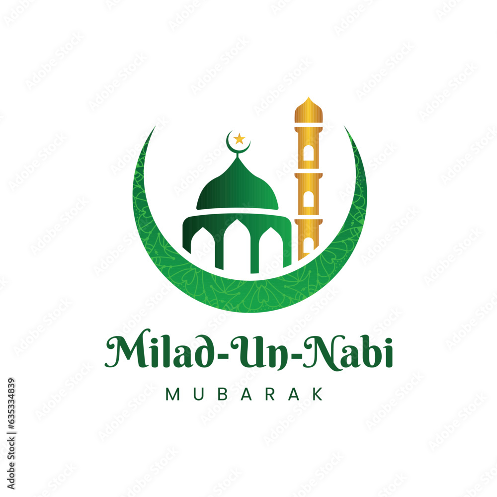 Eid Milad Un Nabi or mawlid al nabi with muhammad calligraphy islamic greeting card, social media post and banner Eid Milad Un Nabi or mawlid al nabi with muhammad calligraphy islamic greeting card, social media post and banner