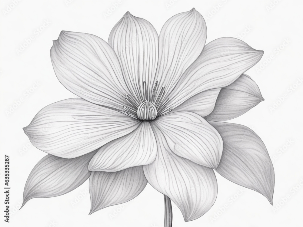 Obraz premium flores en blanco y negro