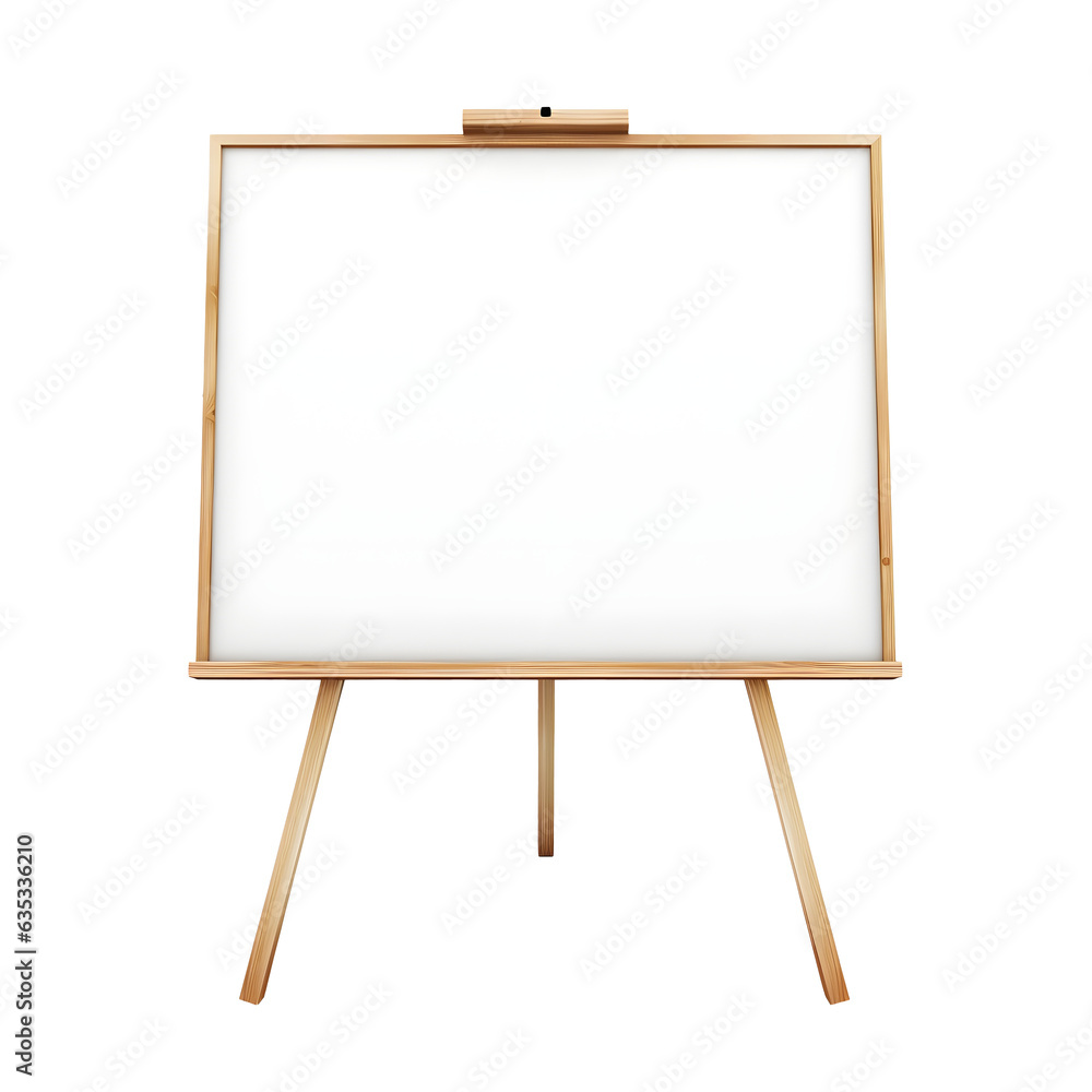 easel with blank canvas easel with blank canvas