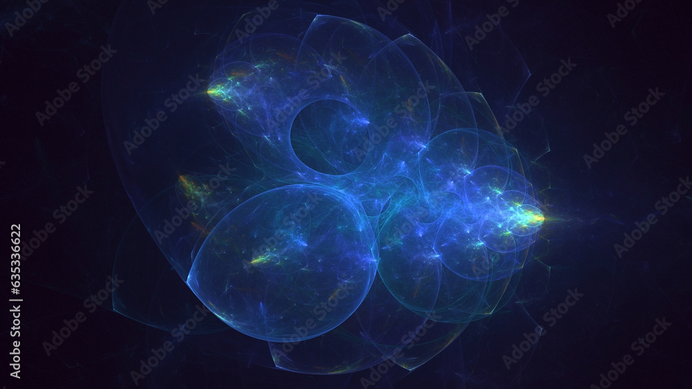 3D rendering abstract fractal electromagnetic background 3D rendering abstract fractal electromagnetic background