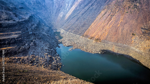 This photo is of ecl coal mines lalmatia godda jharkhand photo