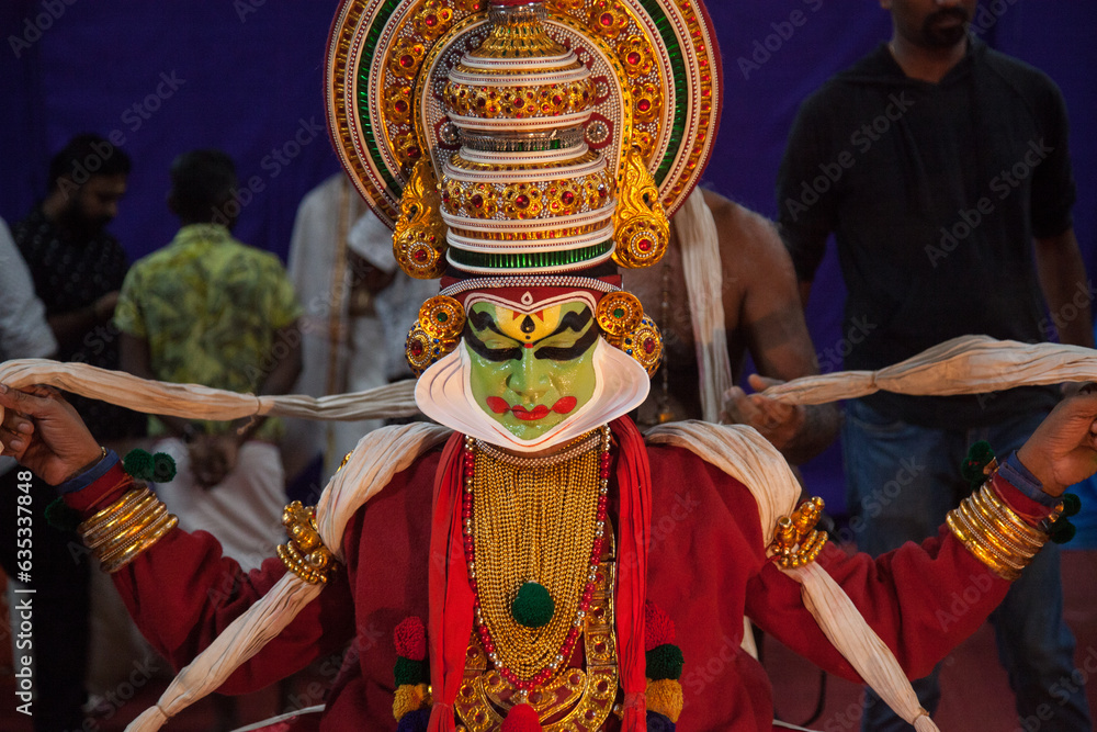 Rare shots of kathakali artist in and out of character 