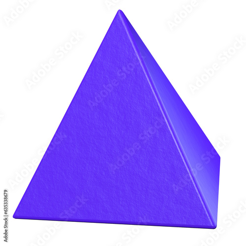 Purple pyramid 3D photo