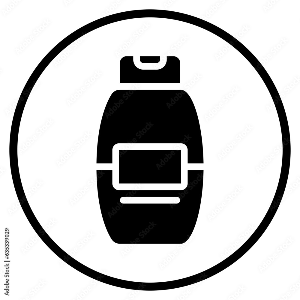 shampoo glyph icon