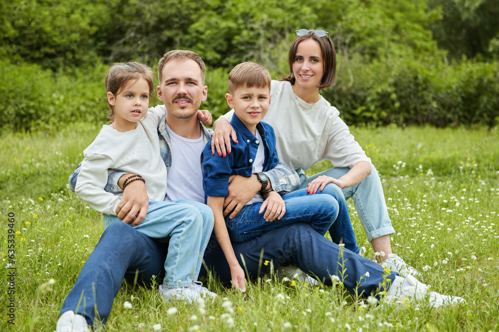 Fototapeta premium family summer rest