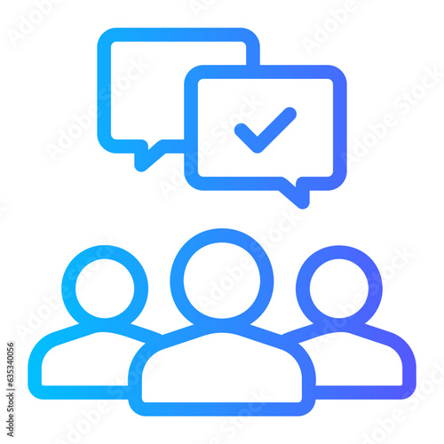 agreement gradient icon