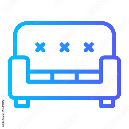 couch gradient icon