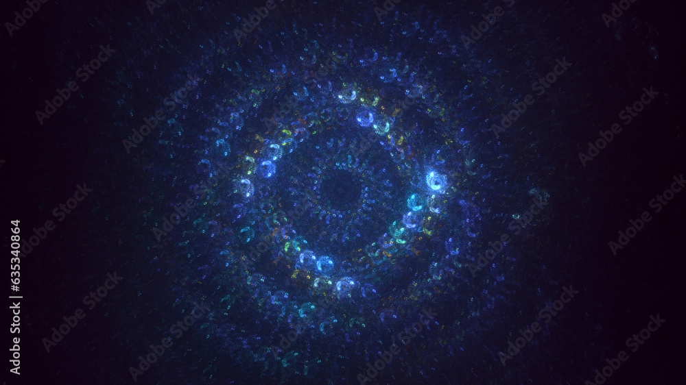 3D rendering abstract multicolor supernova fractal light background 3D rendering abstract multicolor supernova fractal light background