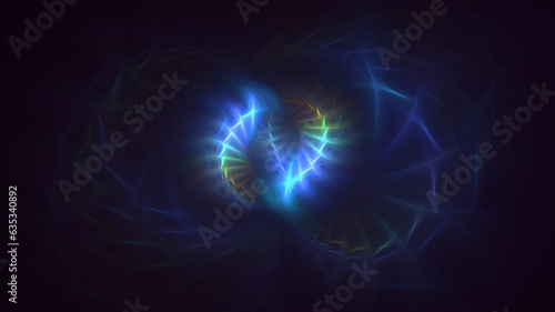 Wallpaper Mural 3D rendering abstract multicolor fractal light background Torontodigital.ca