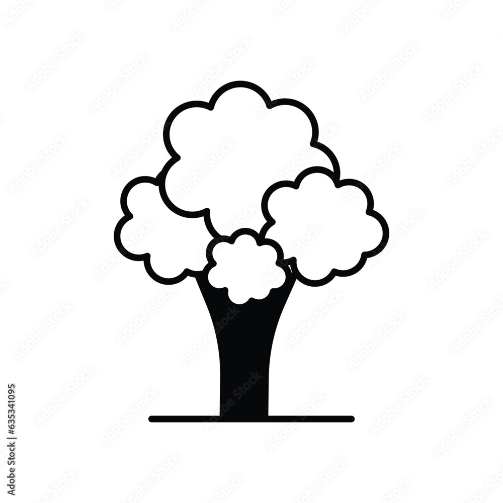Tree icon vector stock illustration. Tree icon vector stock illustration.