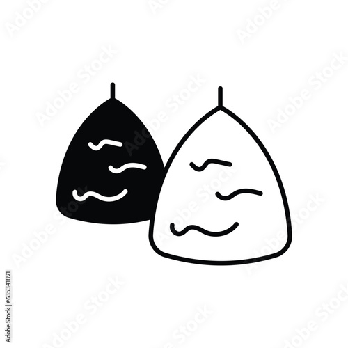 Hay bale icon vector stock illustration.
