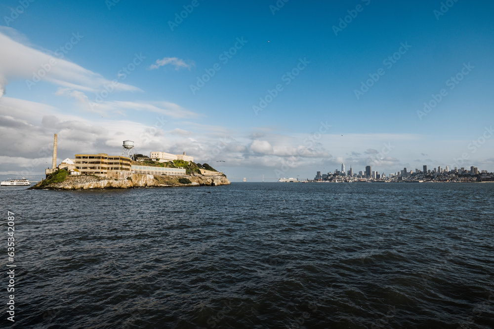 Alactraz Island with San Francisco in the background Alactraz Island with San Francisco in the background