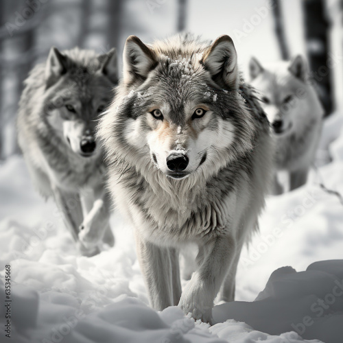wolf in snow © Sekai