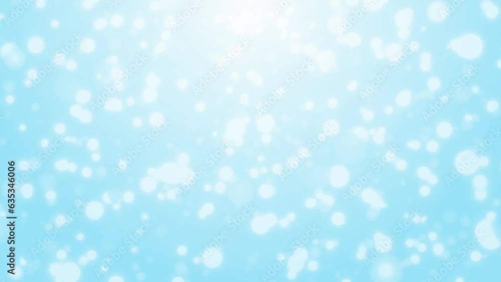 4K animation with circular particles spreading radially (blue)