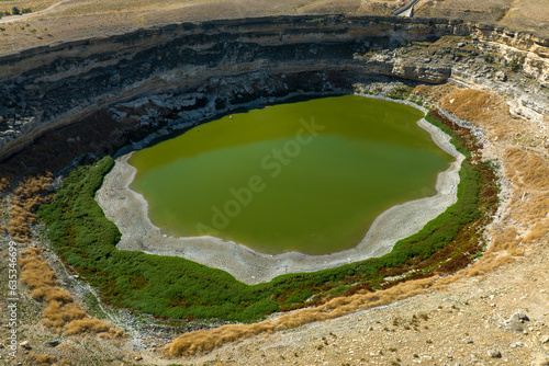 Obruk lake in Gökhüyük village of Çumra District in Konya Province photo