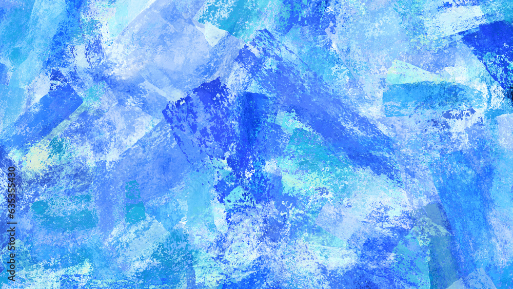Fototapeta premium 青のラフなペイント、テクスチャ、背景