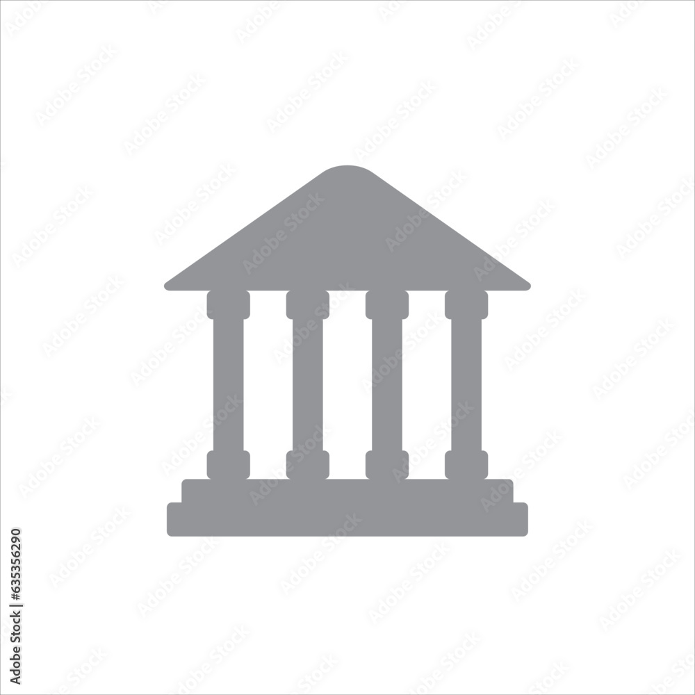 bank building icon vector illustration symbol bank building icon vector illustration symbol