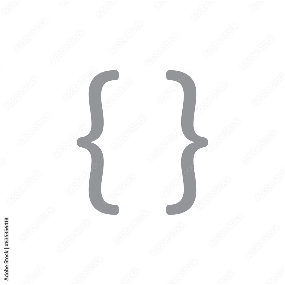 brackets icon vector illustration symbol brackets icon vector illustration symbol