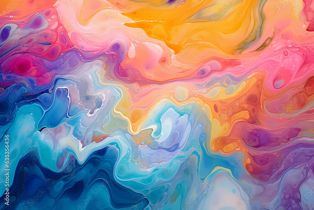 Colorful Acrylic Painting Background
