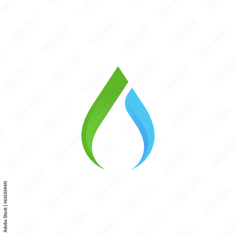 Eco friendly logo design modern icon, creative water drop and leaf vector Eco friendly logo design modern icon, creative water drop and leaf vector