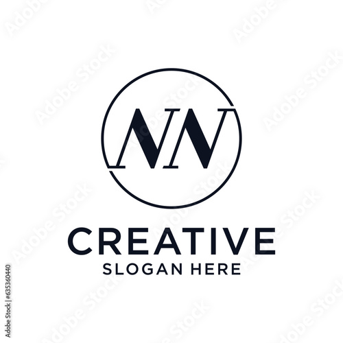 Free Download Abstract letter N N logo design template - GFXLoad