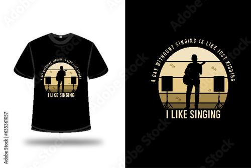 Singer Retro Vintage T Shirt Design