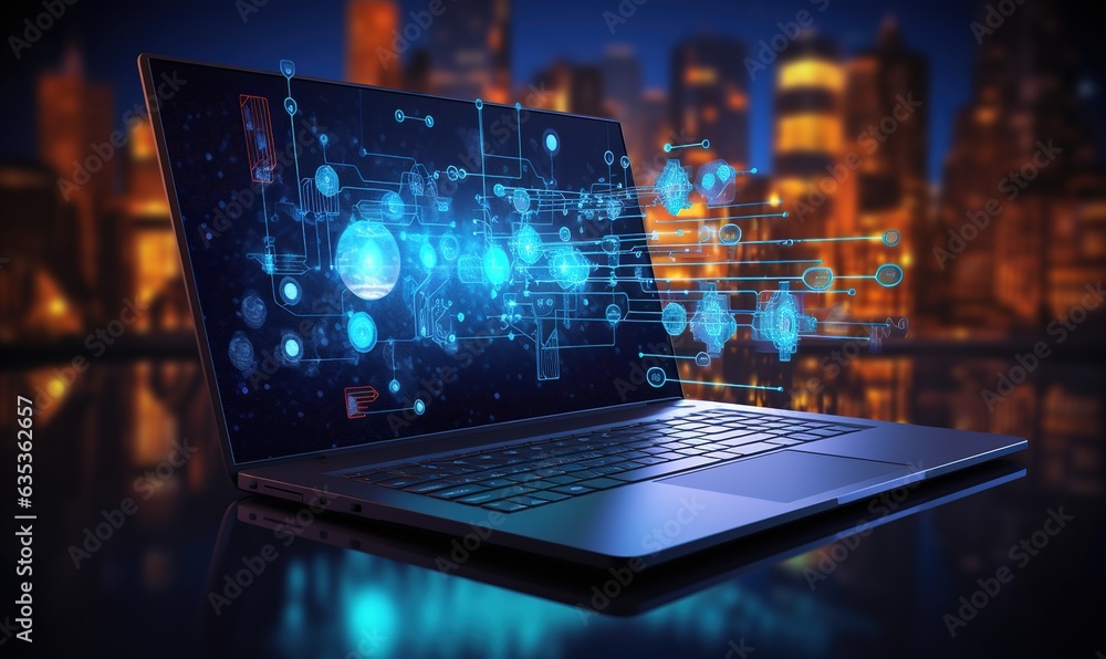 Ai the concept of artificial intelligence use analytics automation and an autonomous brain big data Generative AI Ai the concept of artificial intelligence use analytics automation and an autonomous brain big data Generative AI
