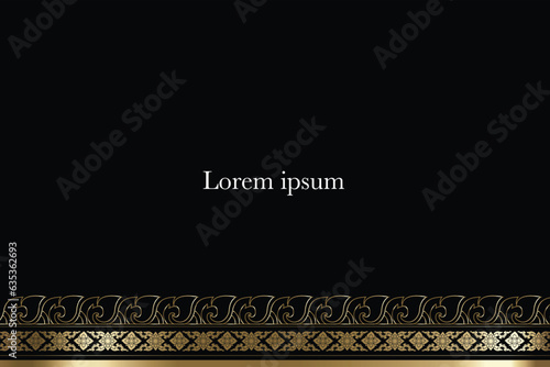 Thai art,  background pattern decoration for printing, fabric, web, poster, banner, and card concept vector illustration