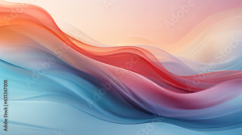 blue and red wavy images. Created with generative Ai technology.
