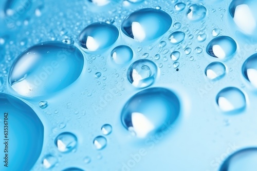 Glycerin gel texture. Blue serum toner drop isolated