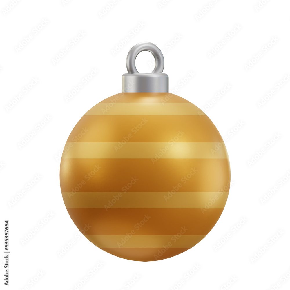 3D Christmas ornament Icon 3D Christmas ornament Icon