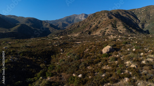 Aerial View of Sisar Canyon and Topatopa Mountains, Ojai, Ventura County